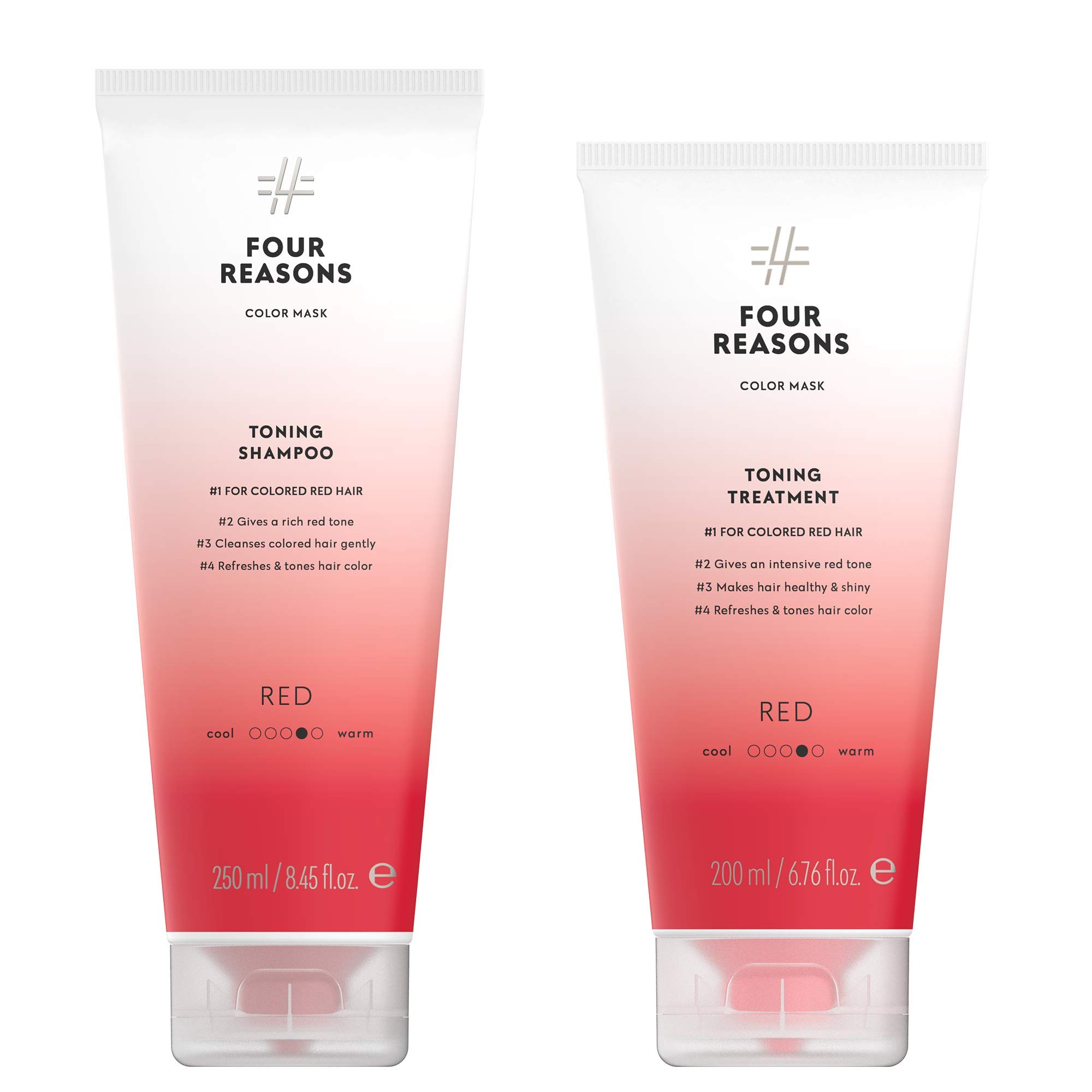 Amazon.com : FOUR REASONS Color Mask Red Shampoo & Treatment